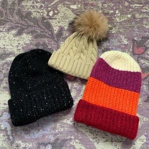 KNIT BEANIE HATS